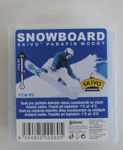 Vosk snowboard SKIVO modrý -1°C /-6°C